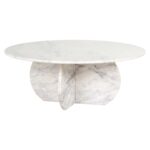 Coffee table Holmes 90Ø, White