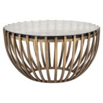 Coffee table Volante 84Ø, Gold