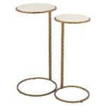End table Scofield set of 2, Gold