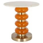 End table Boann orange