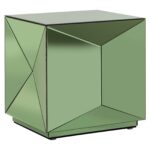End table Shifra mirror green, Green