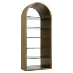 Display cabinet Bowic, Brushed Gold