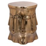 End table Hedron, Gold