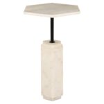 End table Lilitha, Black / White