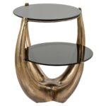 End table Aida, Gold