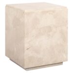 End table Stanford Dyna square cube, Beige