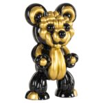 Decorative object Silly, Black / Gold