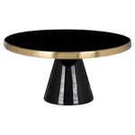 Cakeplate Elena, Black / Gold