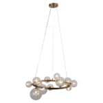 Chandelier Yosie brushed gold, Brushed Gold
