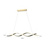 Chandelier Lorine, Brushed Gold