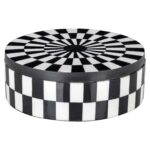 Storage box Nore, Black / White