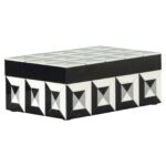 Storage Box Licia, Black / White
