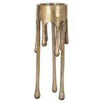 Candle holder Lorin small, Brushed Gold