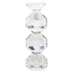 Candle holder Safia small, Clear Transparent
