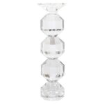 Candle holder Safia big, Clear Transparent