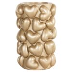Candle holder Anne hearts small, Gold