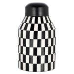 Jar Malou small, Black / White