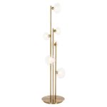 Floor lamp Luva brass, Brushed Gold
