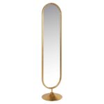 Mirror Moya on stand, Gold