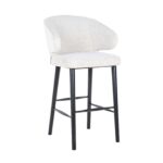 Bar stool Indigo white bouclé, Copenhagen 900 Bouclé White