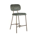 Counter stool Xenia thyme fusion / brass legs, Fusion Thyme 206