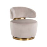 Swivel chair Maxime khaki velvet, Quartz Khaki 903