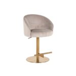 Bar / counter stool Zabi swivel khaki velvet, Quartz Khaki 903