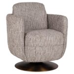 Swivel lounge chair Turner beige coco, Beige