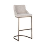 Bar stool Bolton natural renegade / brushed gold, Renegade Natural 01
