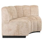 Round corner dining bench Hillpark lovely beige, Be Lovely 170 Beige