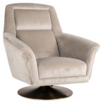Swivel chair Nora khaki velvet, Quartz Khaki 903