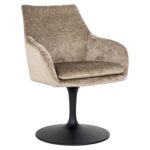Swivel chair Marlon taupe chenille, Bergen 104 Taupe Chenille