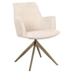 Swivel chair Dakota beige chenille, Niagara 902 Beige Chenille