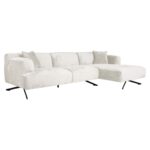Sofa Donovan 3-seater + lounge right, Fusion Cream 02