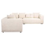 Corner sofa Lusso beige chenille, Niagara 902 Beige Chenille