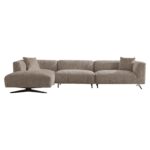 Sofa Hoxton 3-seater + lounge left, Be Lovely 170 Beige