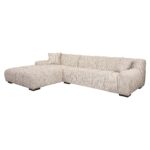Sofa Hazel 3-seater + lounge left trendy nature, Be Trendy 01 Nature