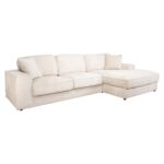 Sofa Santos 2,5-seater + lounge right beige niagara, Niagara 902 Beige Chenille