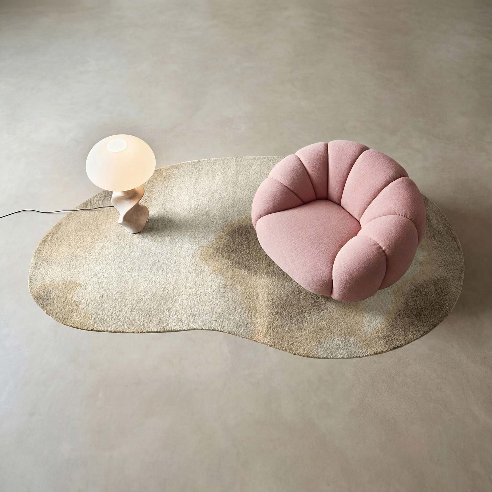 Louis De Poortere rug Meditation 2089 Aquarelle Nature interior