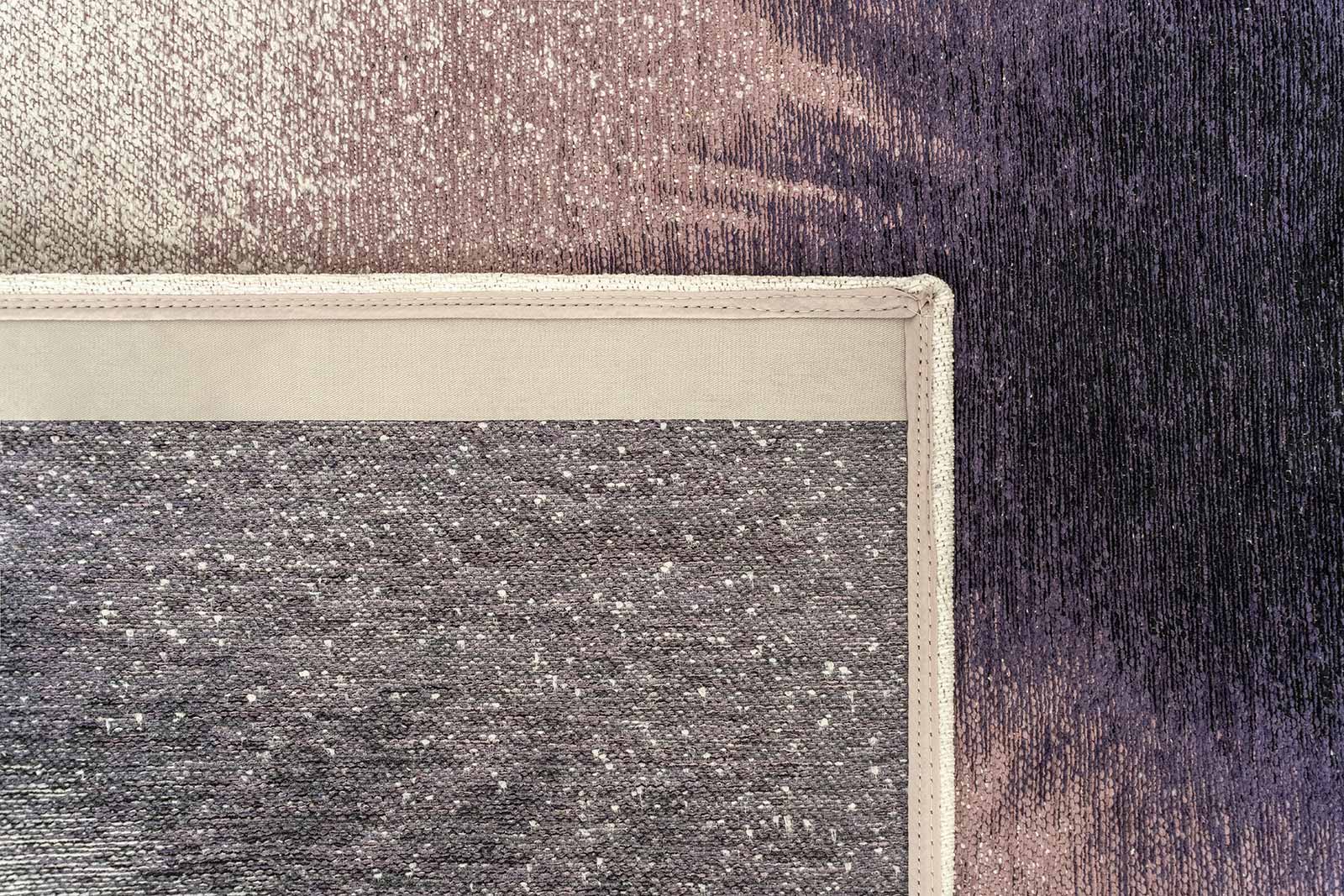 Louis De Poortere rug Meditation 2101 Drop Purple Smoke back