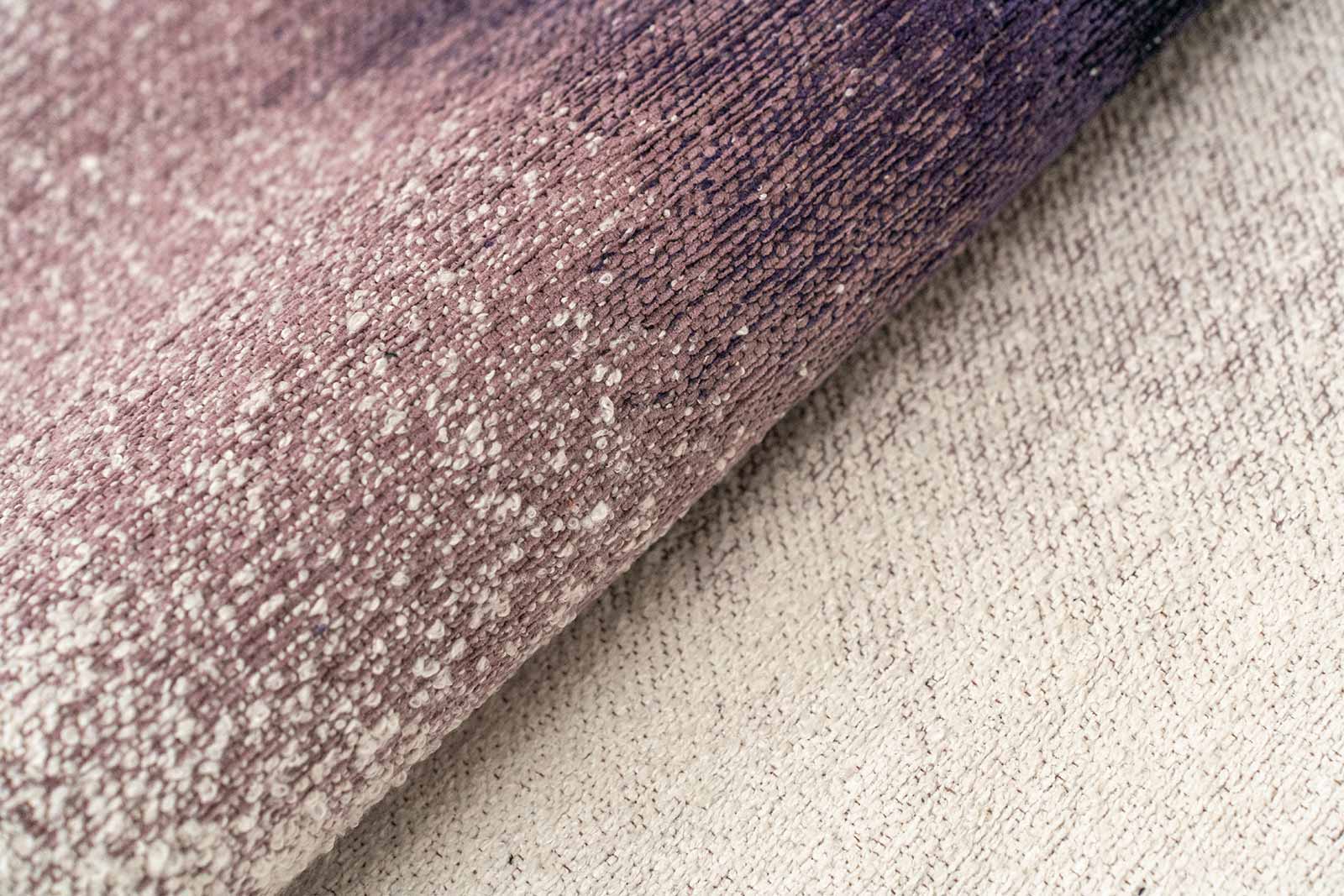 Louis De Poortere rug Meditation 2101 Drop Purple Smoke fold 2