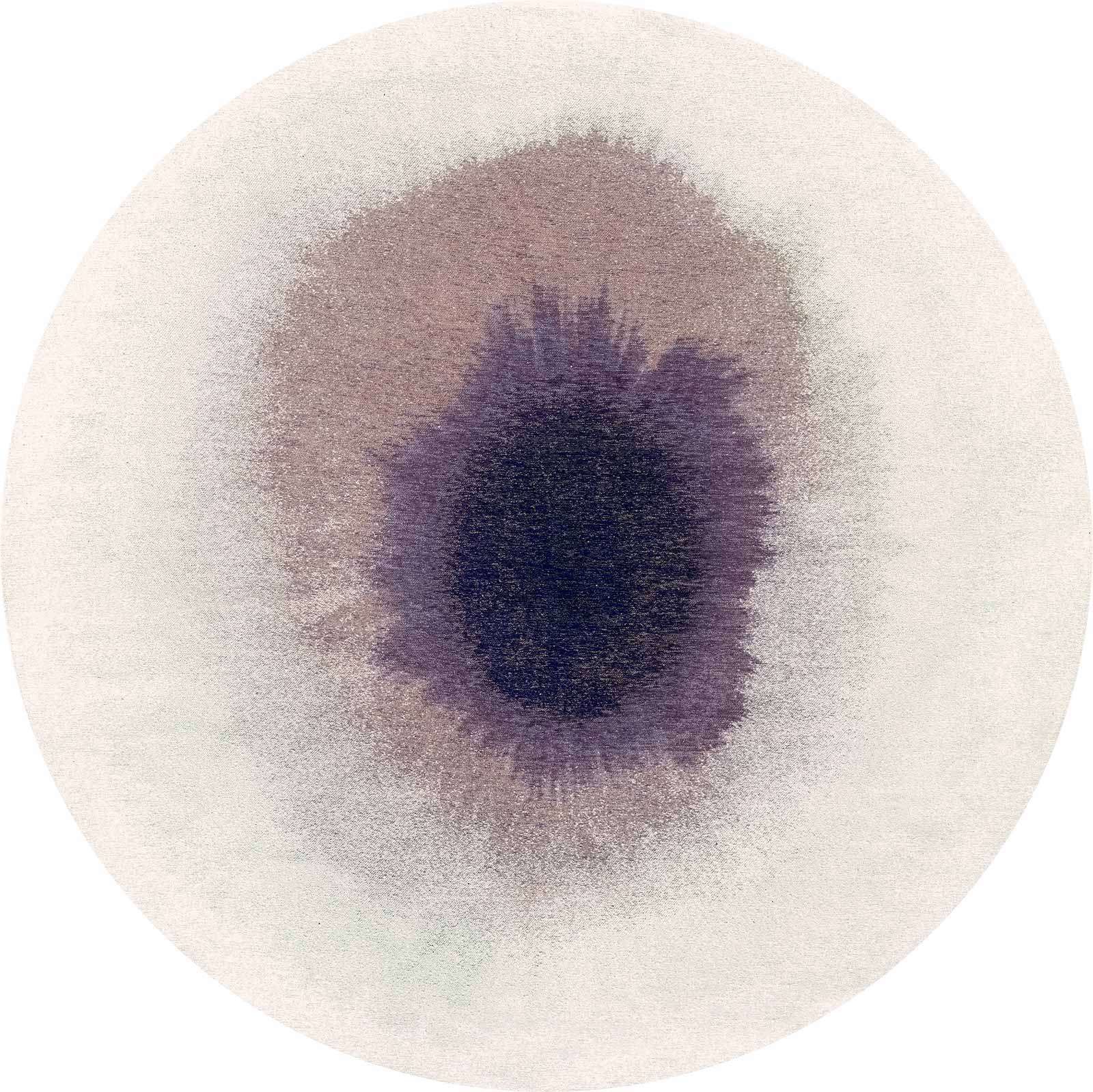 Louis De Poortere rug Meditation 2101 Drop Purple Smoke round